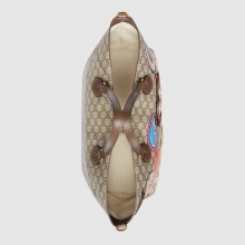 古奇Gucci Courrier系列柔软GG Supreme高级人造革购物袋 女包474085