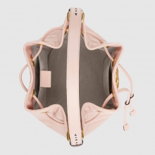 476674 GG Marmont绗缝真皮水桶包 原单品质 Gucci水桶包 Gucci女包 粉红