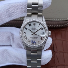 劳力士日志系列178383女士手表，全自动机械，精钢表带，密底，直径：31mm