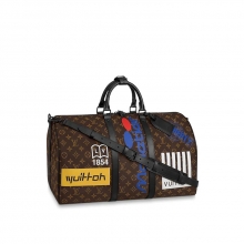 M44642原单LV Keepall50旅行袋1854系列印花旅行袋手提包