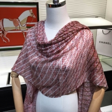 高仿香奈儿围巾双C线条编织100%顶级纯羊绒长巾