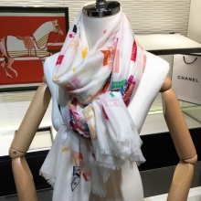 高仿香奈儿围巾CHANEL100%顶级coco标签羊绒长巾