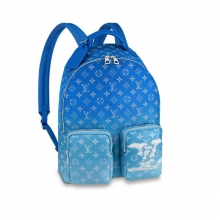 原单LV女士双肩背包Backpack Multipocket蓝天白云朵系列 M45441