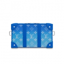 原单LV男包蓝天白云朵系列Soft Trunk Wallet盒子斜挎包M45432