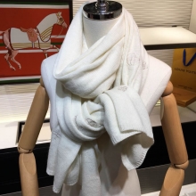 LV丝巾路易威登老花针织100%精选纯羊绒围巾
