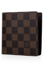 路易·威登 Louis Vuitton 棕色棋盘格 Damier系列 男士短款钱包 N61675 QB