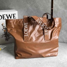LOEWE Fold Shopper最新秀款购物袋/妈咪袋0685焦糖色